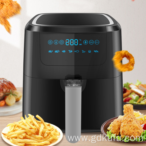 Oilless air fryer, with 5L capacity, steel basket